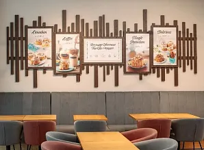 Барная стойка и мебель для кафе пекарни Cinnabon в ТРК «Лето» Санкт-Петербург Фото 20