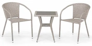 Комплект плетеной мебели T25C/Y137C-W85 Latte (2+1)