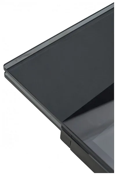 Стол ADRIA 160 SMOKED BLACK GLASS Дымчато-черное стелко/ черный каркас, ®DISAUR фото 3