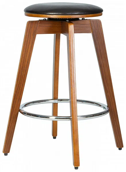 Табурет полубарный TOM'66 (цвет черный глянец PU ABD 002) фото 5