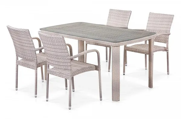 Комплект плетеной мебели T51A/Y376-W85-150x85 4Pcs