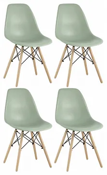 Стул Eames DSW серо-зеленый x4