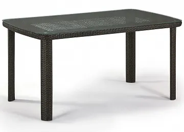 Плетеный стол T51A-W53-150x85 Brown