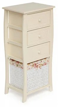 Тумба с корзиной и 3 ящиками Secret De Maison ARC 3 (mod. HX16-828 S ) paulownia, мдф, 86x40x30см, butter white (слоновая кость)