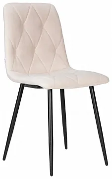 Стул CHILLY ROMBO Бежевый Simple 44, основание черный