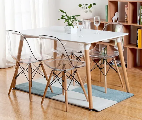 Стул Eames прозрачный фото 3