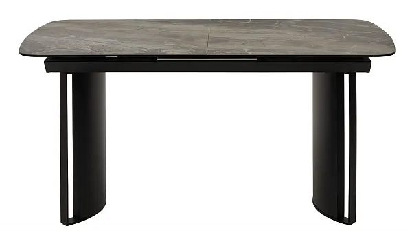 Стол RASMUS 160 KL-80 Серый мрамор, итальянская керамика / черный каркас, ®DISAUR фото 10