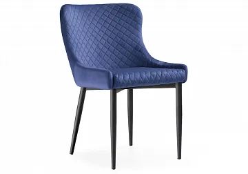 Стул на металлокаркасе Teo dark blue