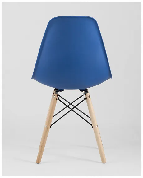Стул Eames Style DSW синий (разборный каркас) фото 8