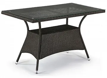 Плетеный стол T198D-W53-130x70 Brown