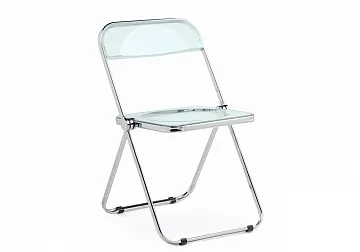 Пластиковый стул Fold складной clear gray-blue