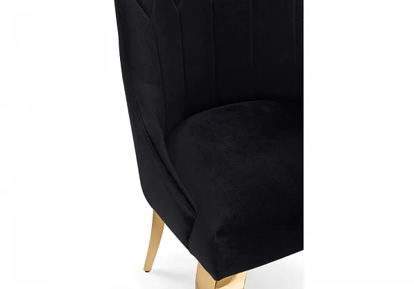 Стул на металлокаркасе Gustav black / gold фото 7