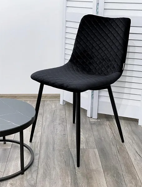 Стул TINTIN BLUVEL-19 BLACK / черный каркас фото 4