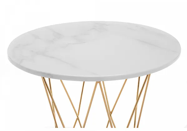 Стол Melan white / gold фото 3
