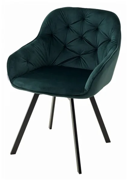 Стул GALE BLUVEL-78 GREEN, велюр, поворот 360 градусов