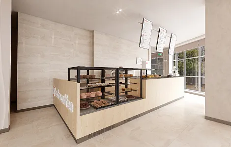 Дизайн-проект кофейни Bodro Coffee в БЦ Poklonka Place