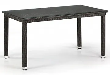 Плетеный стол T256A-W53-140x80 Brown