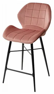 Полубарный стул MARCEL BLUVEL-52 PINK (H=65cm), велюр