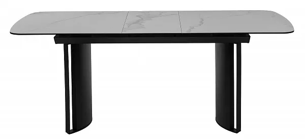 Стол RASMUS 160 TL-45 Белый мрамор, испанская керамика / черный каркас, ®DISAUR фото 9
