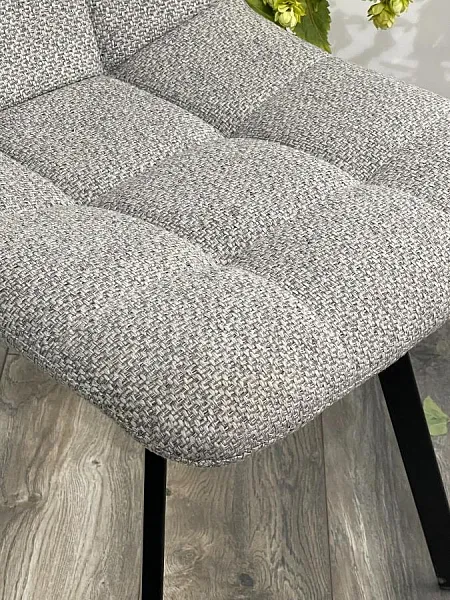 Стул CHILLI SQUARE TRF-08 теплый серый, ткань/ черный каркас фото 4
