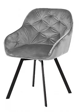 Стул GALE BLUVEL-14 GREY поворот.360 град., велюр