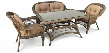 Комплект плетеной мебели T130/LV-520BB-Beige_Beige