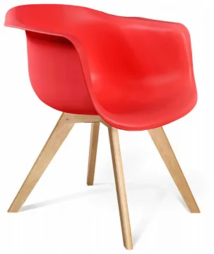 Стул SHT-ST31/S39 красный ral3020/прозрачный лак