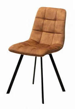 Стул CHILLI SQUARE VT5001-4 античный медный, велюр без "пальчиковый"/ черный каркас