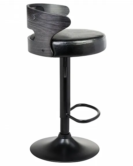 Стул барный DOBRIN FRED BLACK (чёрное дерево, чёрный) фото 3
