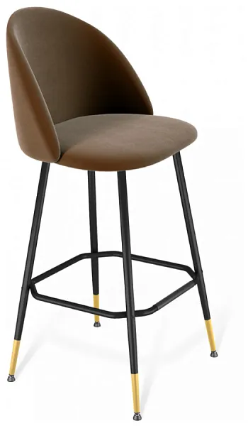 Стул барный SHT-ST35/S131 кофейный ликер/черный муар/золото