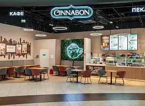 Барная стойка и мебель для кафе пекарни Cinnabon в ТРК «Лето» Санкт-Петербург Фото 5