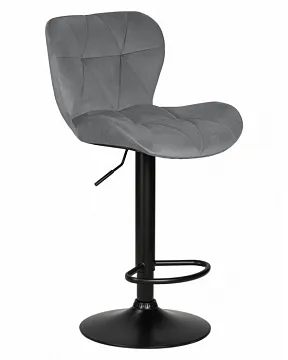 Стул барный BARNY BLACK (серый велюр (MJ9-75))