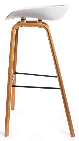 Стул барный Quadro белый фото 2