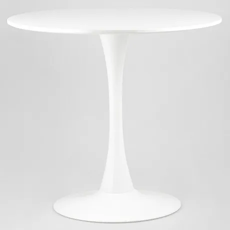 Стол Tulip D80 белый фото 2
