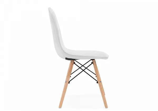 Стул деревянный Kvadro 1 white / wood фото 4