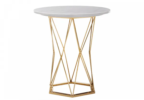 Стол Melan white / gold фото 2