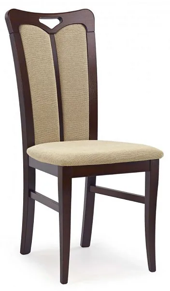 Стул Halmar HUBERT 2 (темный орех/t.beige)
