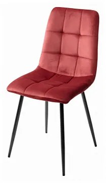 Стул BARI UF910-11 WINE RED, велюр / черный каркас