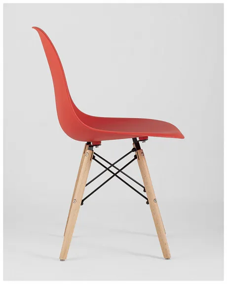 Стул Eames Style DSW красный (разборный каркас) фото 6