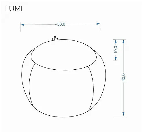 Пуф HALMAR LUMI бежевый фото 3