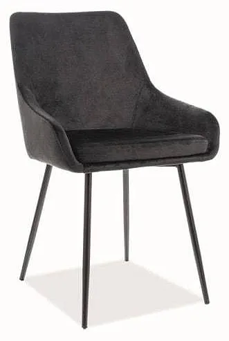 Стул Signal ALBI Velvet (черный/черный мат)