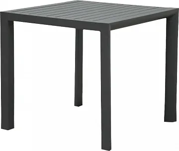 Стол садовый Toronto антрацит 80x80
