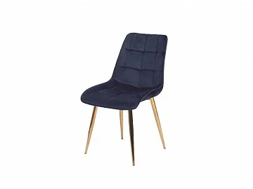 Стул кухонный Signal CHIC Velvet Bluvel 86 (темно-синий/золотой)