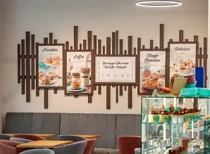 Барная стойка и мебель для кафе пекарни Cinnabon в ТРК «Лето» Санкт-Петербург Фото 30