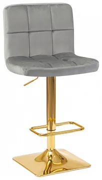 Стул барный GOLDIE серый велюр MJ9-75