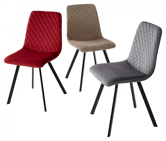 Стул DAIQUIRI BLUVEL-59 BERRY, велюр фото 5