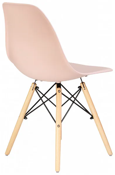Стул DSW ножки светлый бук, цвет светло-розовый PK-02 фото 5