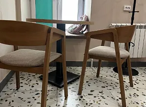 Барная стойка и мебель для кафе-пекарни Cinnabon на Покровке Фото 20