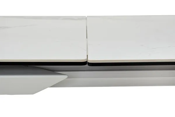Стол CREMONA 140 MATTE STATUARIO Белый мрамор матовый, керамика/ белый каркас, ®DISAUR фото 3