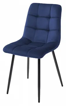 Стул CHILLI BLUVEL-86 NAVY BLUE, велюр